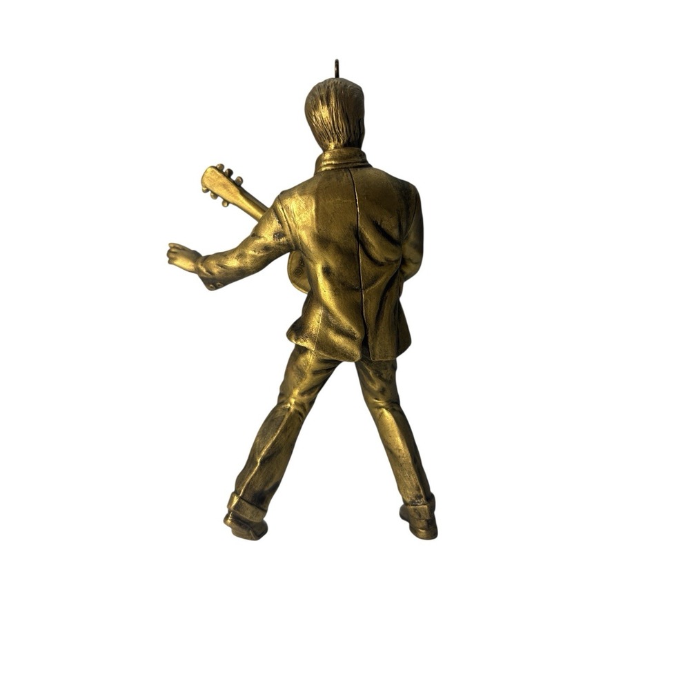 Vintage Hallmark Keepsake Ornament 1992 Gold‎ Crown Exclusive Brass Plated ELVIS - Picture 4 of 11